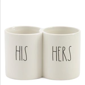 Rae Dunn HIS / HERS infused cups